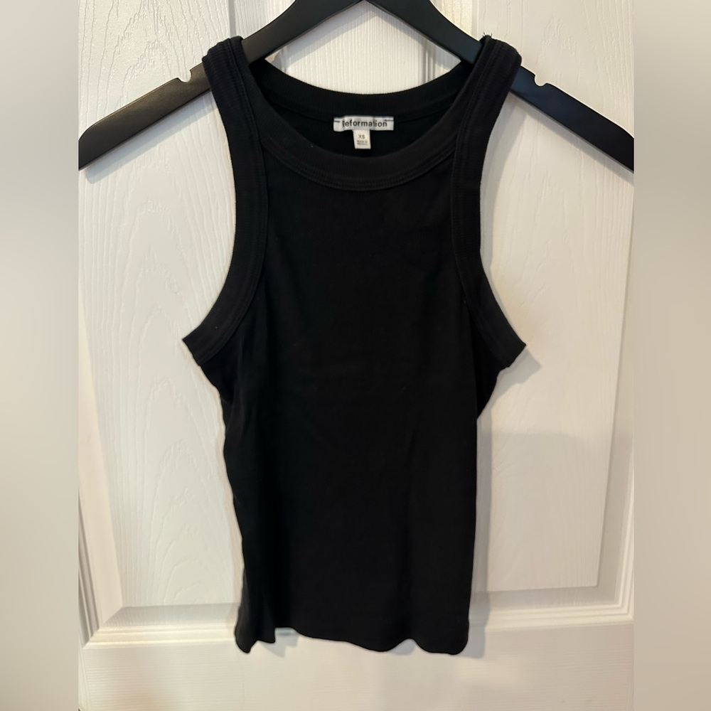 Reformation “Tasha” ribbed tank. Size Xs  EUC
